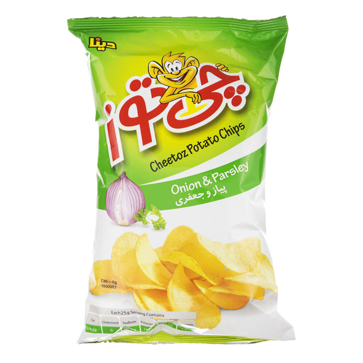 چیپس با طعم پیاز و جعفری 60 گرمی چیتوز