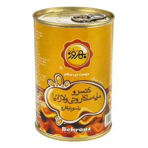 کنسرو مایه ماکارونی و لازانیا 415 گرمی بهروز