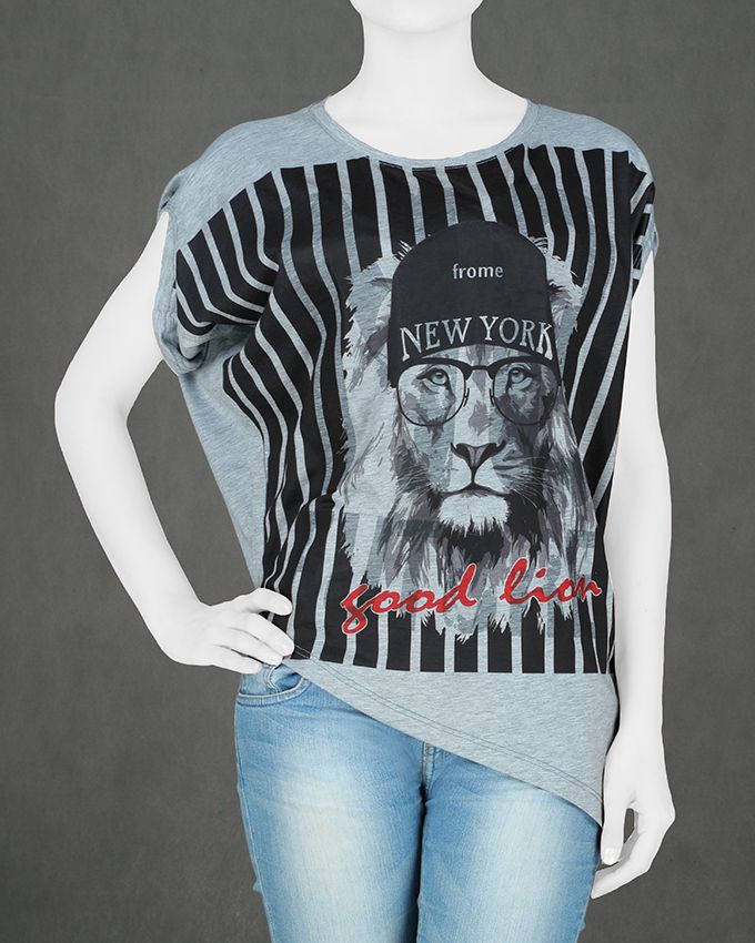 تیشرت طرح Lion برند Lilac