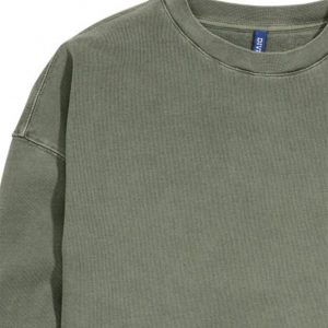 2 سویشرت مردانه جلوبسته سبز ارتشی H&M