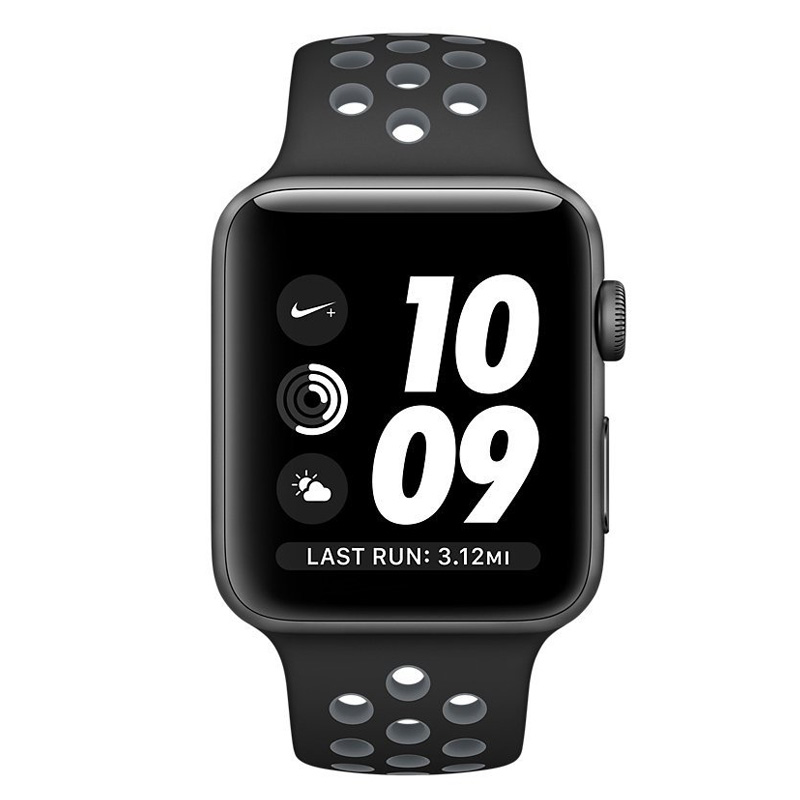 ساعت هوشمند اپل واچ سری 3 Apple Watch Series 3 Nike+ 42mm Space Gray Aluminum Case with Anthracite/Black Nike Sport Band GPS