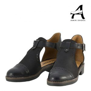 2 کفش زنانه کلاسیک مشکی Amir Shoes