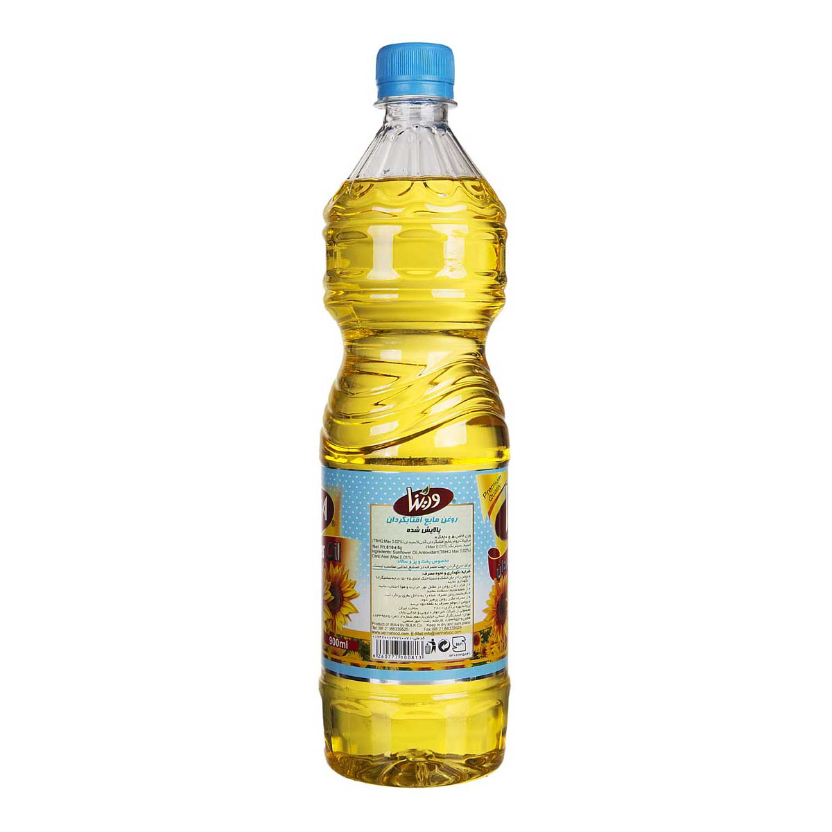 روغن مایع آفتابگردان 900 میلیلیتری ورینا