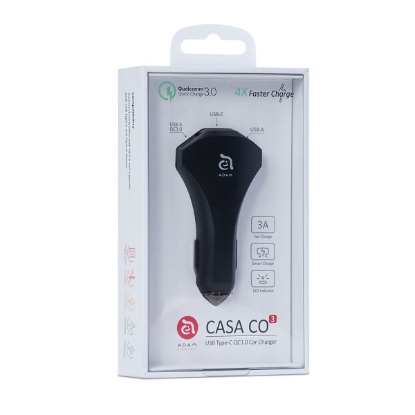 شارژر فندکی ادم المنتس Adam Elements CASA CO3 USB-C QC3.0 Car Charger