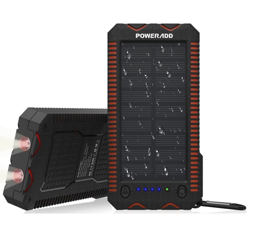 شارژر همراه خورشیدی پاور اَددمدل Apollo 2 Solar Charger ظرفیت 12000 میلی آمپر ساعت