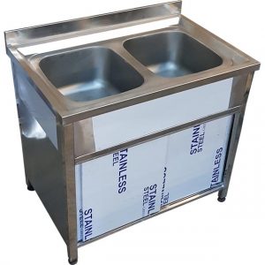 سینک ظرفشویی کابینتی دو لنگه