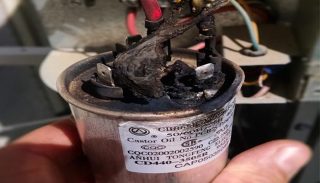 تعمیر خرابی خازن راه انداز موتور کولر- 09121507825