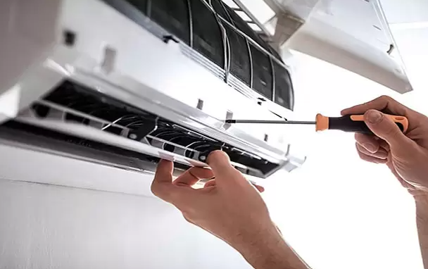 تعمیر گرفتگی و مسدود شدن شلنگ خروجی داکت اسپلیت-09121507825