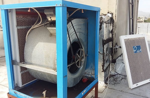 Repair-the-burned-engine-of-the-water-cooler تعمیر دینام کولر آبی مدل ۷۰۰۰-فوری-09121507825