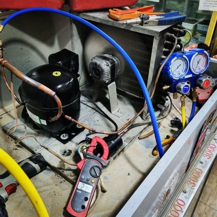 تشخیص و رفع صدای یخچال ویترینی-09121507825